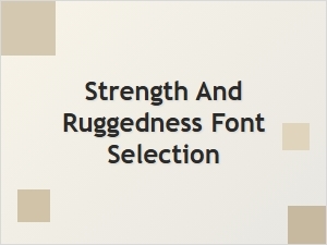 Foundations: Fonts That Build Strength and Ruggedness